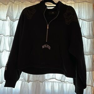 DarcSport Black Cropped Quarterzip